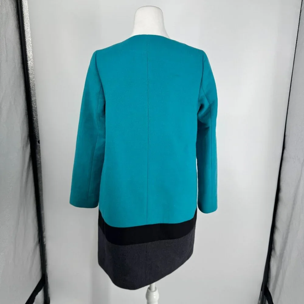 Kate Spade New York Colorblock  “Garby” Wool Coat Size 4